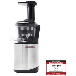 Bestes Angebot 🎁 GASTROBACK 40145 Slow Juicer Advanced Vital, Starker 150 Watt Motor Mit 70 Umdrehungen/min, Press-Schnecke Mit Verstärktem Edelstahlkern, Besonders Leise, Edelstahl, Schwarz, Silber 🛒 -Gastroback Verkaufsladen unnamed file 106