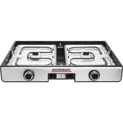 Am billigsten ✨ GASTROBACK, Artikel-Nr 42524 Design Tischgrill Plancha & BBQ, 1300 cm² Grillfläche, Getrennt Regelbare Profi-Grill-Wendeplatten, 2.000 Watt, 2000, Aluminium-Druckguss, Schwarz, Silber 👏 -Gastroback Verkaufsladen unnamed file 126