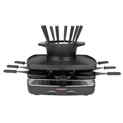 Besorgen 🎉 Gastroback Family & Friends Raclette/Fondue Set Schwarz Antihaftbeschichtet ✔️