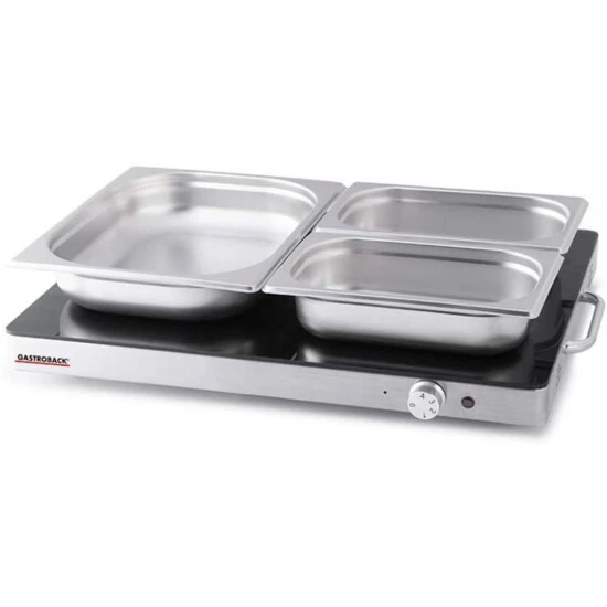 Billig 🔥 Gastroback 42491 Design Warmhalteplatte Edelstahl-Schwarz Stufenlos Einstellbar ❤️ 6 Billig 🔥 Gastroback 42491 Design Warmhalteplatte Edelstahl-Schwarz Stufenlos Einstellbar ❤️ – Bild 4