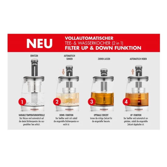Top 10 ⭐ Gastroback Design Advanced Plus, 1,5 L, 2000 W, Edelstahl, Glas, Edelstahl, Regelbare Temperatur, Wasserstandsanzeige 👏 5 Top 10 ⭐ Gastroback Design Advanced Plus, 1,5 L, 2000 W, Edelstahl, Glas, Edelstahl, Regelbare Temperatur, Wasserstandsanzeige 👏 – Bild 3