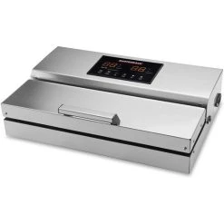 Großhandel 👏 GASTROBACK 46017 Design Vakuumierer Advanced Professional Plus, Leistungsstarke Vakuumpumpe (20 L/min, 0.9 Bar) Herausnehmbare Vakuumkammer, 290 Watt, Edelstahl, Silber 😀