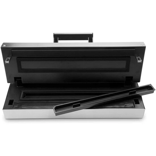 Großhandel 👏 GASTROBACK 46017 Design Vakuumierer Advanced Professional Plus, Leistungsstarke Vakuumpumpe (20 L/min, 0.9 Bar) Herausnehmbare Vakuumkammer, 290 Watt, Edelstahl, Silber 😀 4 Großhandel 👏 GASTROBACK 46017 Design Vakuumierer Advanced Professional Plus, Leistungsstarke Vakuumpumpe (20 L/min, 0.9 Bar) Herausnehmbare Vakuumkammer, 290 Watt, Edelstahl, Silber 😀 – Bild 2